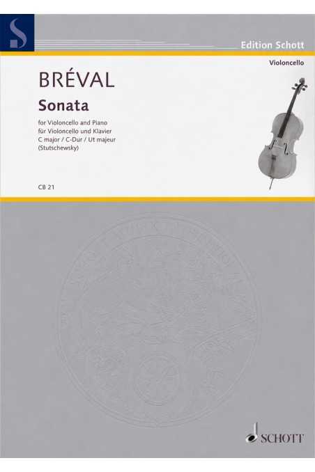Breval, Sonata No.1 Op 40 In C Major For Cello (Schott)