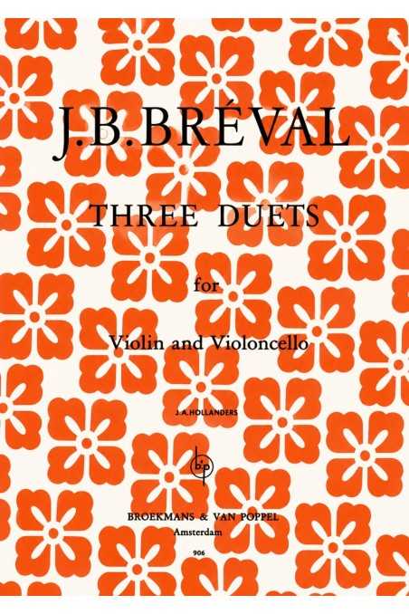 Breval, Three Duets For Violin And Cello
