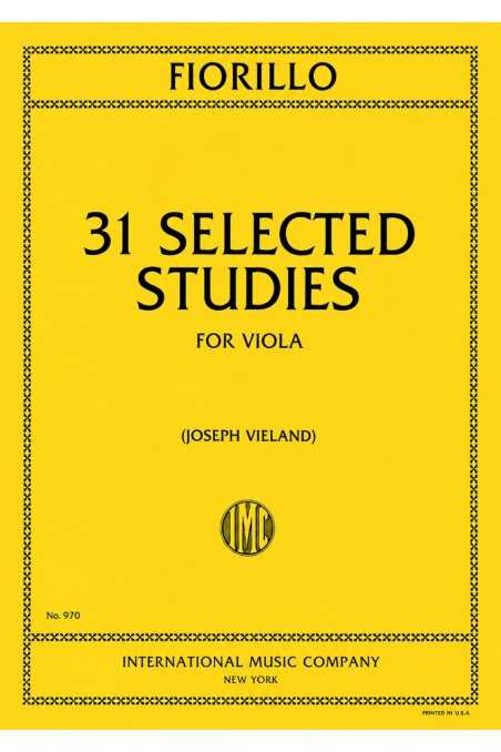 Fiorillo, 31 Selected Studies for Viola (IMC)