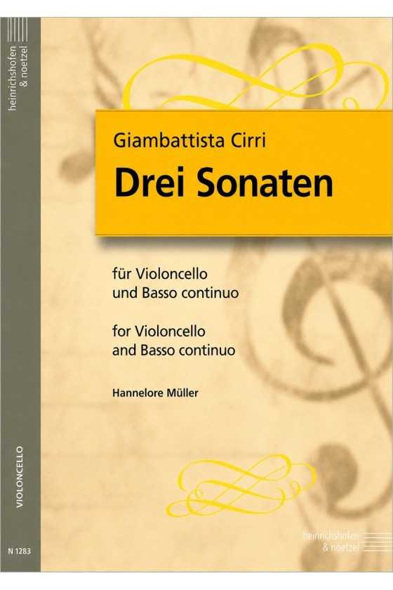 Cirri, 3 Sonatas For Cello...