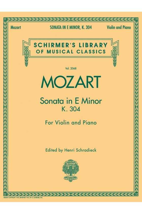 Mozart, Sonata in E Minor...