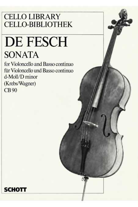 De Fesch, Sonata In D Minor Cello (Schott)