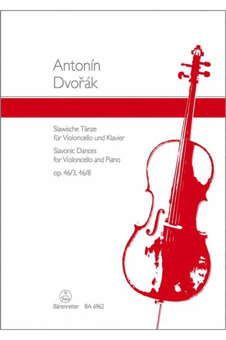 Dvorak Slavonic Dances For Cello And Piano Op 46/3, 46/8 (Barenreiter)