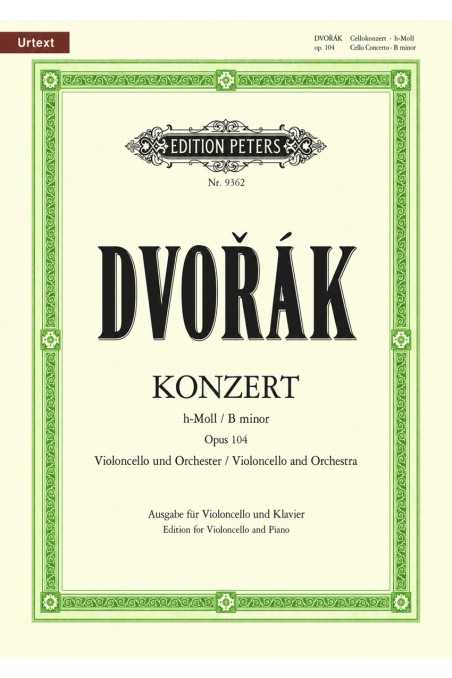 Dvorak Konzert B Minor Op104 for Cello/Piano and Orchestra (Peters)