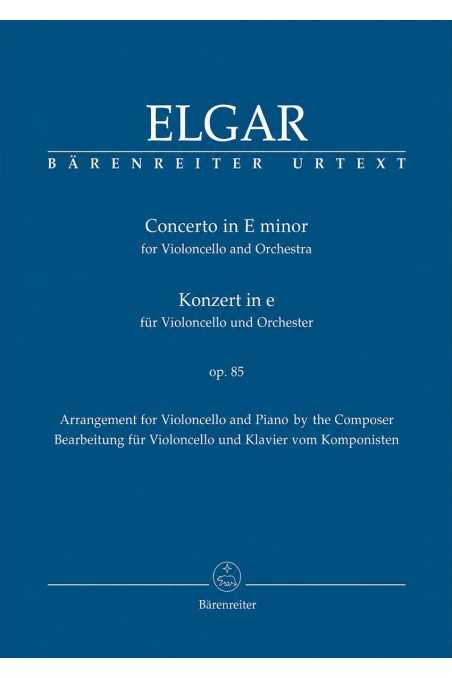 Elgar, Concerto in E Minor Op 85 for Cello and Piano (Baerenreiter)