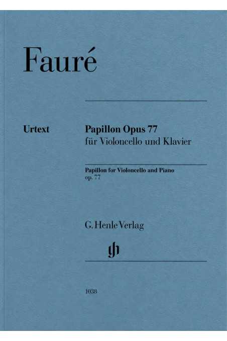 Faure Papillon Opus 77 (Henle) For Cello