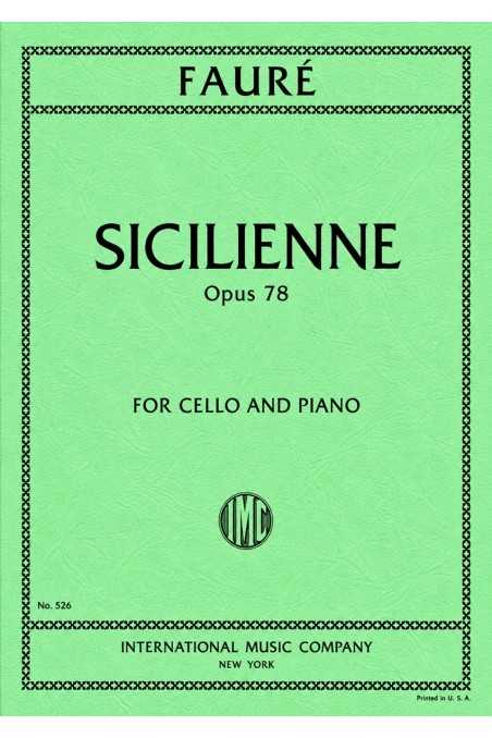 Faure, Sicilienne For Cello (IMC)