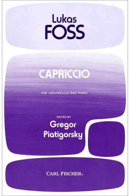 Foss, Capriccio For Cello And Piano (Fischer)