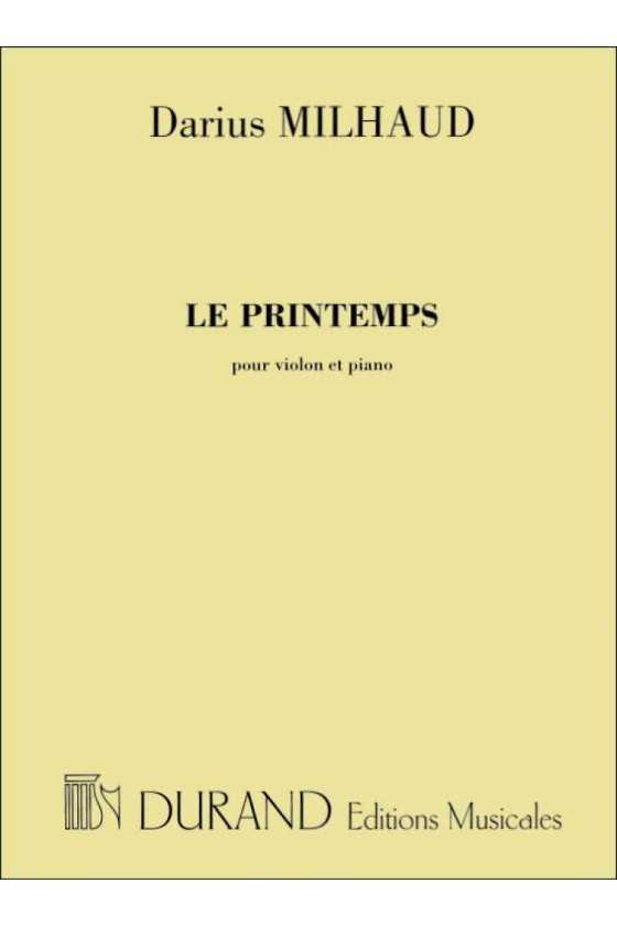Milhaud, Le Printemps for...