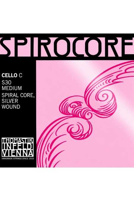 Spirocore Silver Cello C String by Thomastik-Infeld