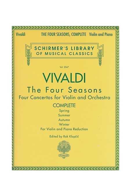 Vivaldi Complete Four Seasons For Violin (Schirmer)