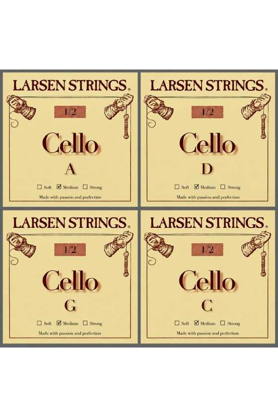 Larsen Cello Strings Set 1/2