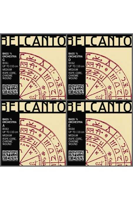 Belcanto Orchestral Double Bass String Set 3/4 by Thomastik-Infeld