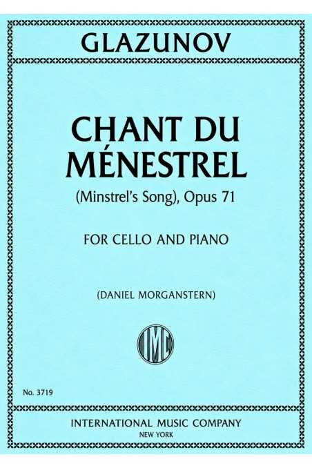 Glazunov Chant Du Menestrel Op 71 For Cello And Piano (IMC)