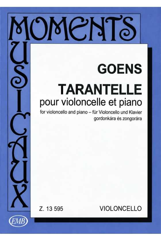Goens, Tarantelle For Cello...