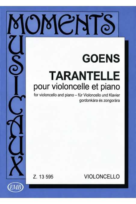 Goens, Tarantelle For Cello And Piano