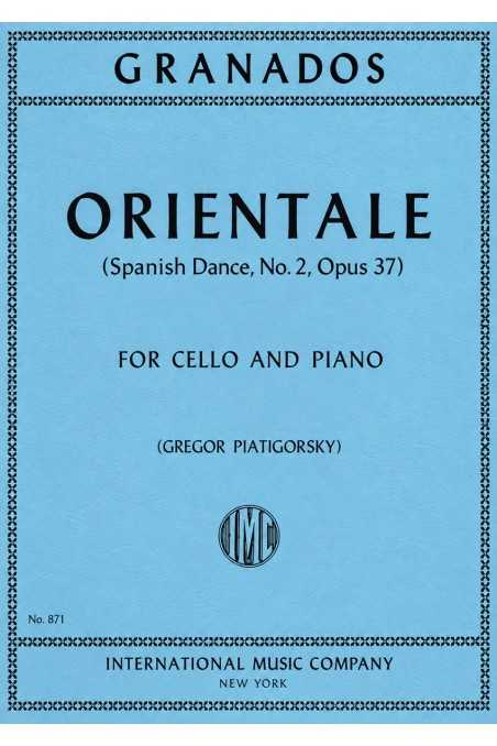 Granados, Orientale For Cello And Piano (IMC)