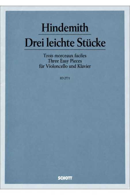 Hindemith, 3 Easy Pieces For Cello (Schott)
