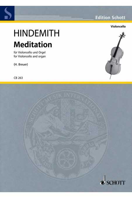 Hindemith, Meditation for Cello and Organ (Schott)