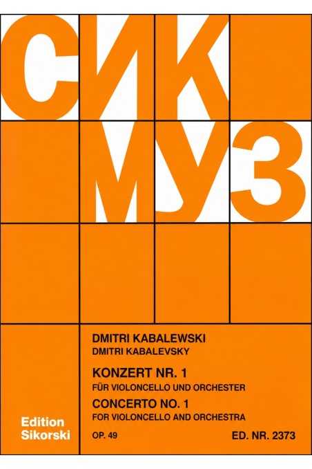 Kabalevsky, Concerto No. 1 For Cello (Sikorski)