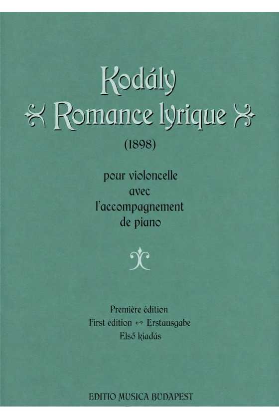 Kodaly, Romance Lyrique For...