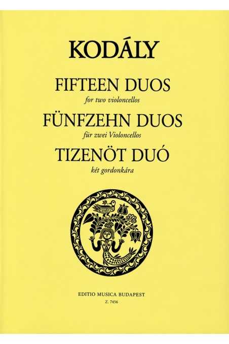 Kodaly Fifteen Duets For 2 Cello (EMB)