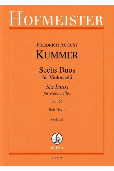 Kummer, Six Duos for Violoncellos, Vol. 1 Op 156 (Hofmeister FH 2222)