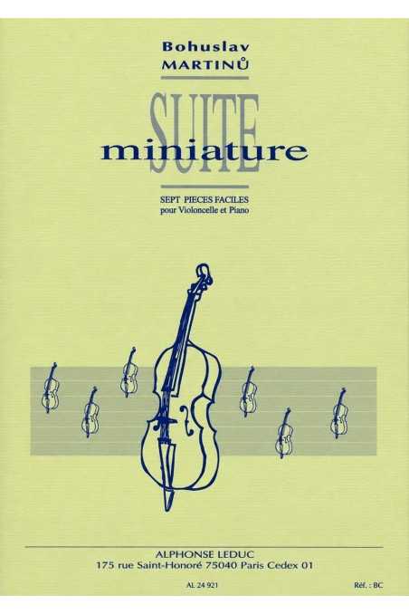 Martinu, Suite Miniature For Cello And Piano