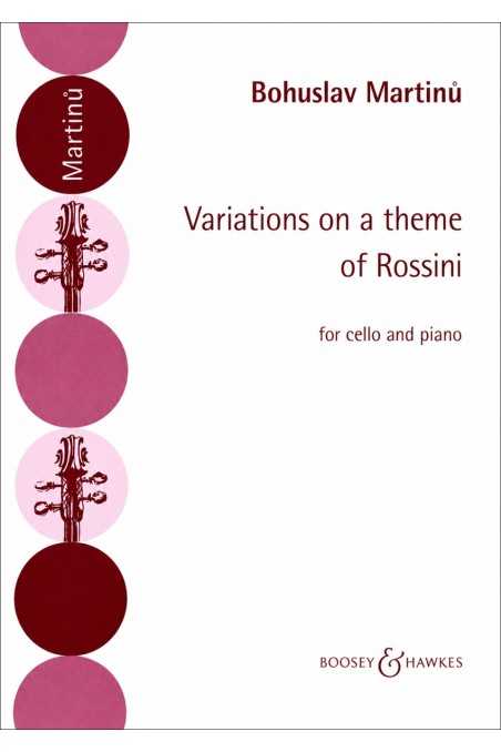 Martinu, Variations on a Theme of Rossini for Cello and Piano (Boosey)