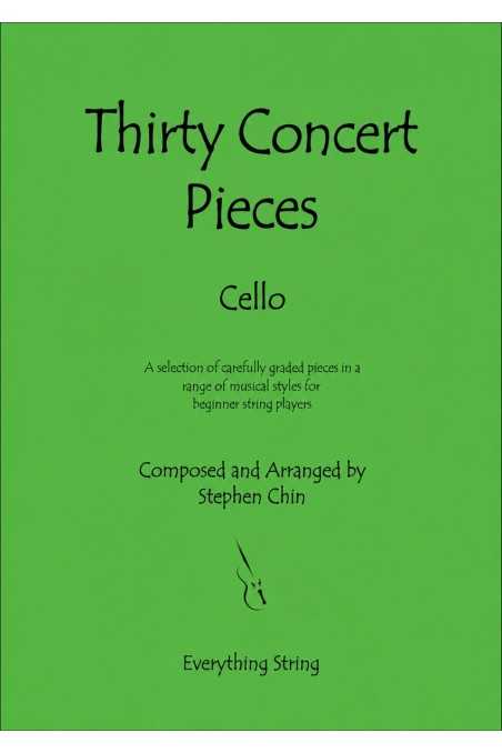 Chin, Thirty Concert Pieces - Cello (Grade 1) With CD