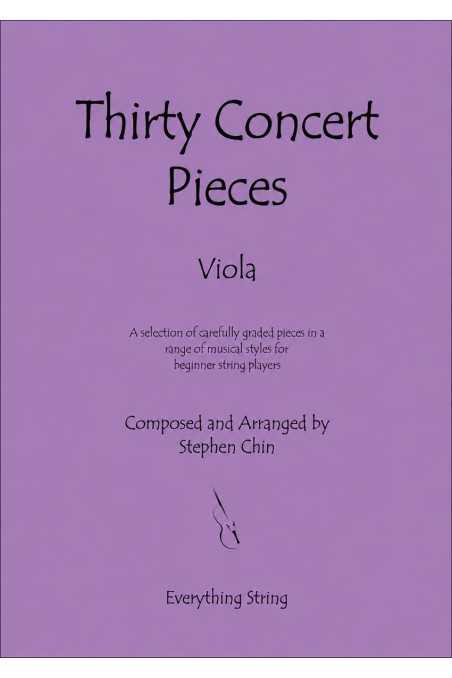 Chin, Thirty Concert Pieces - Viola (Grade 1) with CD