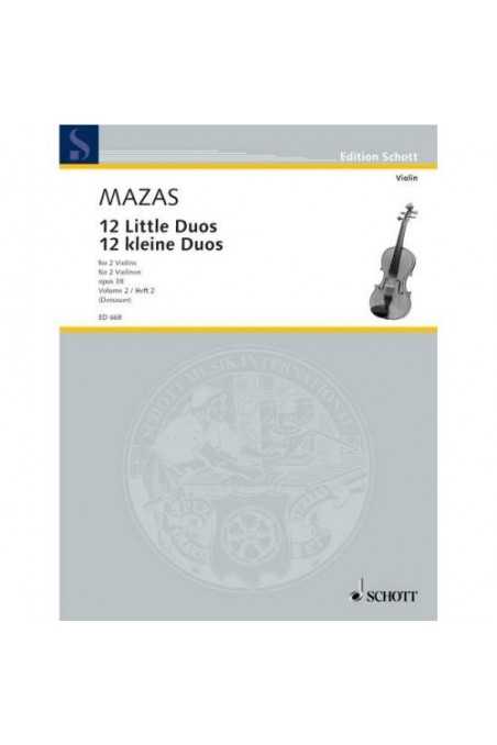 Mazas 12 Little Duos For 2 Violins Bk 2 (Schott)