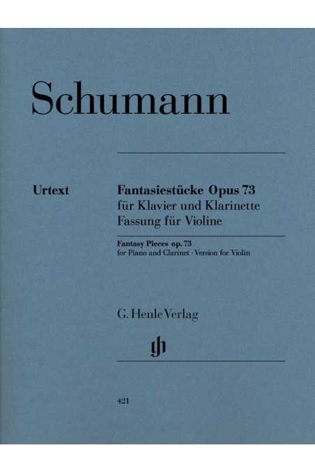 Schumann Fantasiestucke Op.73 for violin and piano (Henle)