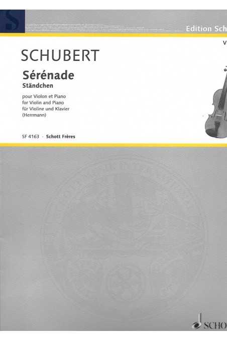Schubert Serenade for violin and piano (Schott)