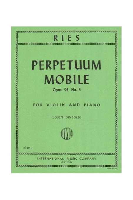 Ries, Pepetuum Mobile Op. 34 No. 5 for Violin (IMC)