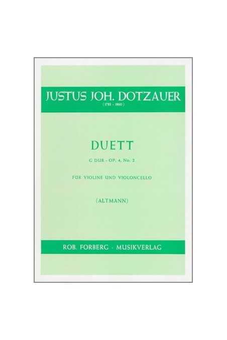 Dotzauer, Duet In G For Violin And Cello Op.4 Nr.2