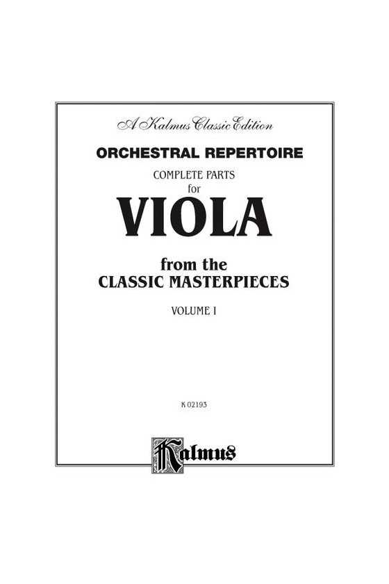 Album of Classical Pieces for Viola Vl 3 (Kalmus)