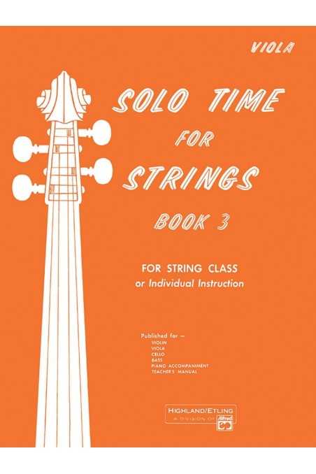 Solo Time for Strings Book 3 (Viola)