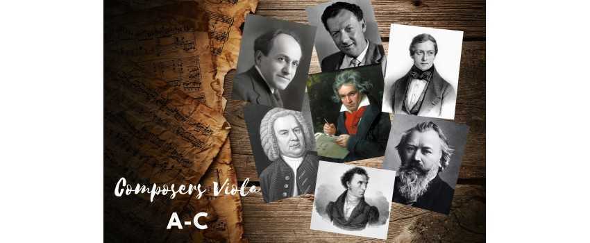 Composers Viola A-C