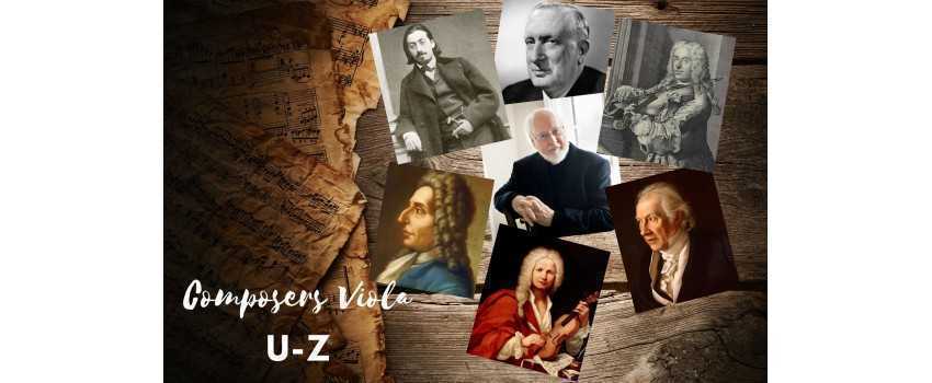 Composers Viola U-Z