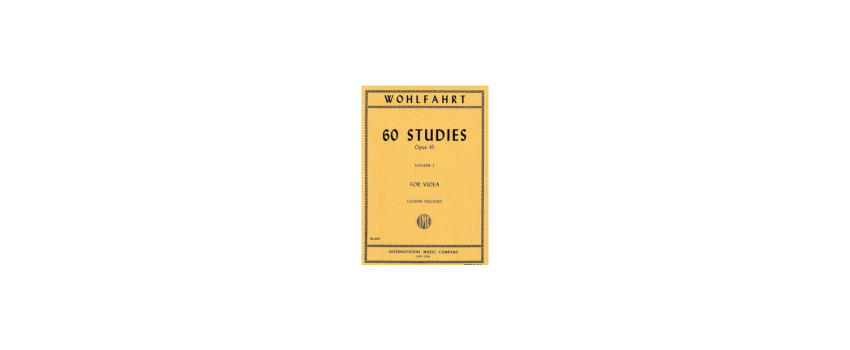 Wohlfahrt for Viola: Essential Etudes for Viola Technique Improvement