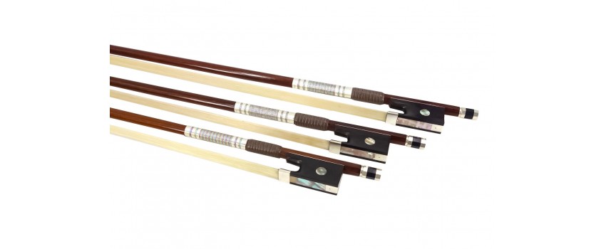 Silver-mounted IPE Violin Bows